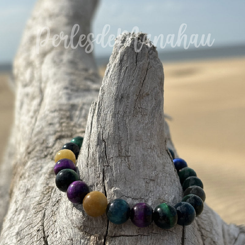 Bracelet Oeil de Tigre Multicouleur